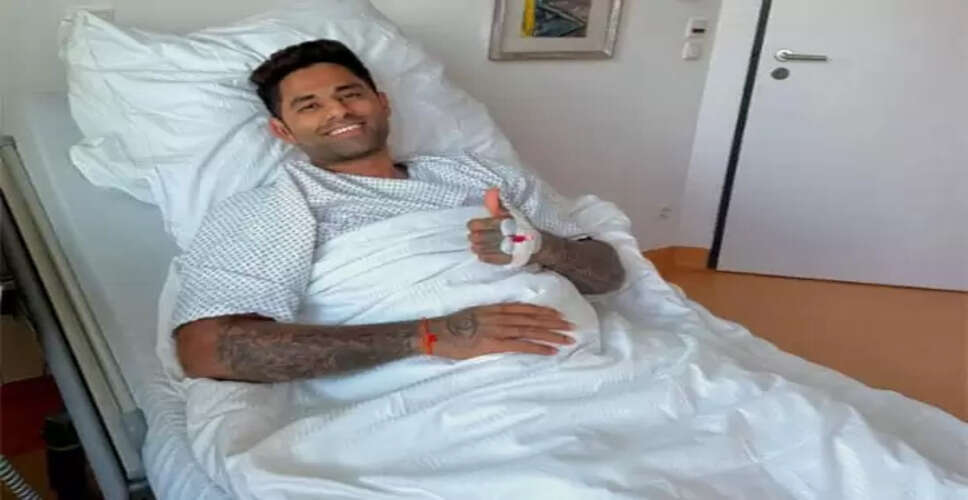 Suryakumar Yadav Recovers from Hernia Surgery in Germany