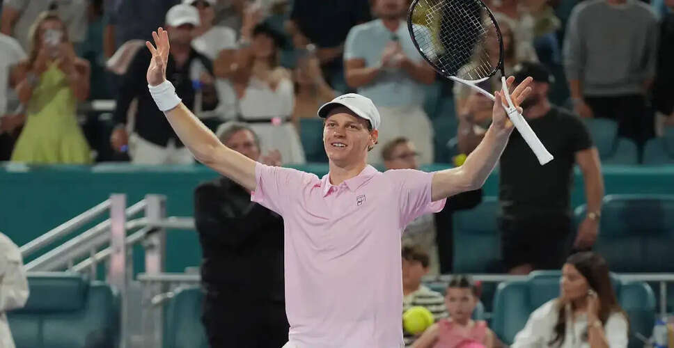 Jannik Sinner Advances to Miami Open Final with Historic Win