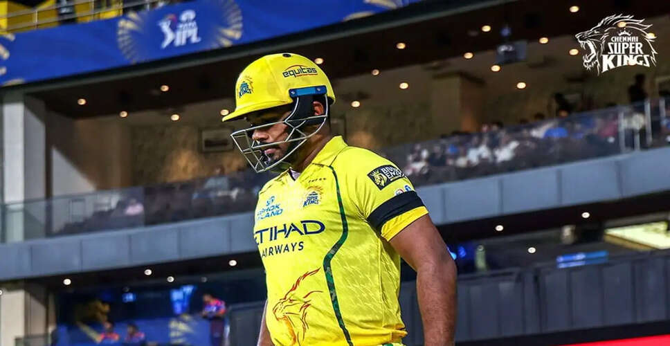 Chennai Super Kings Honor Mukesh Choudhary's Mother with Black Armbands