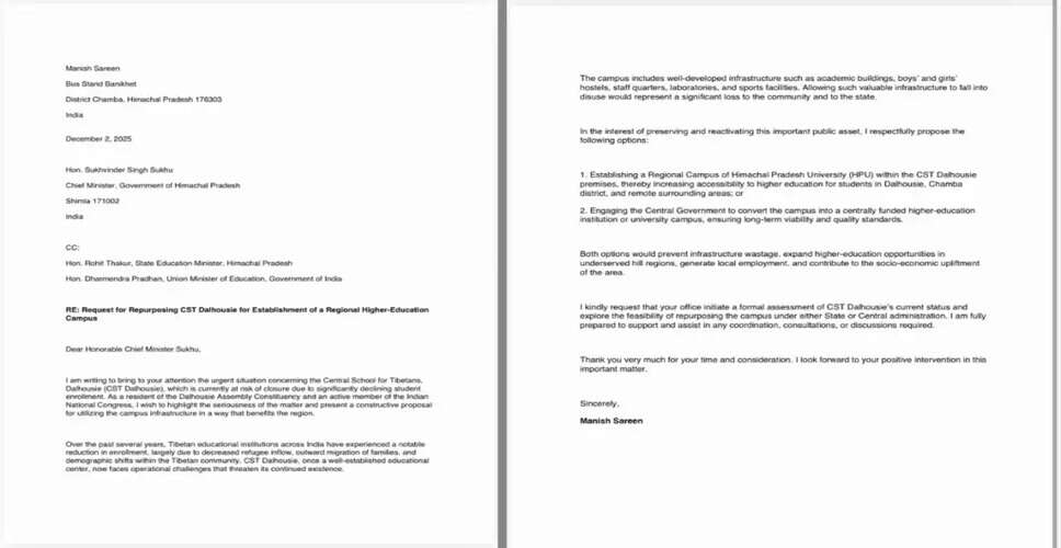 Concerns Raised Over Closure of Central Tibetan School in Dalhousie