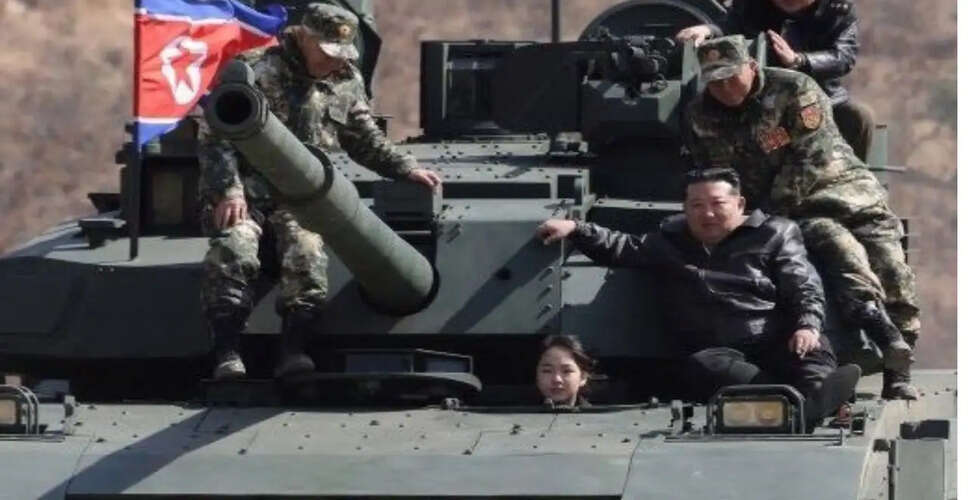 Kim Jong Un's Daughter Takes the Wheel of an Army Tank, Sparking Succession Speculation