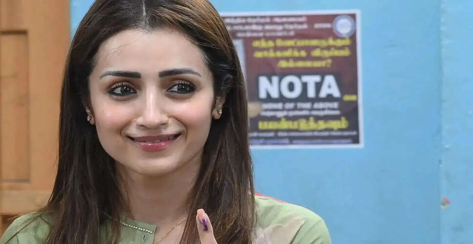 Trisha Krishnan Casts Her Vote in Chennai Amid Personal Life Speculations