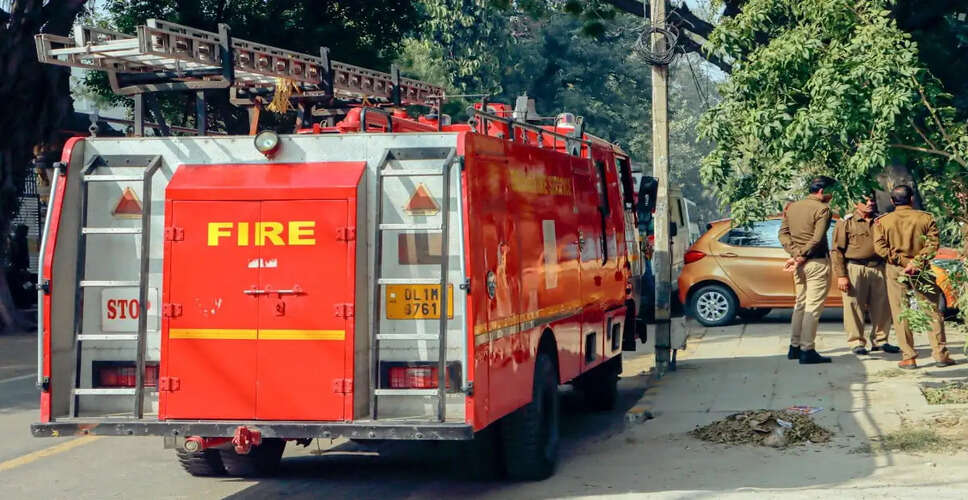 Massive Fire Erupts in Ghaziabad High-Rise, Emergency Response Underway