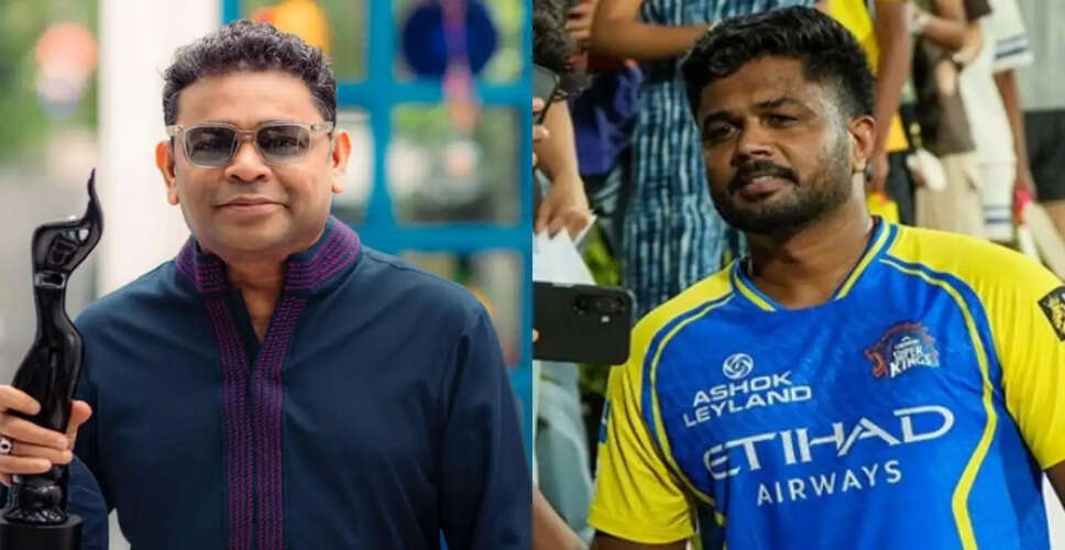 AR Rahman Honors Sanju Samson at CSK's ROAR'26 Event