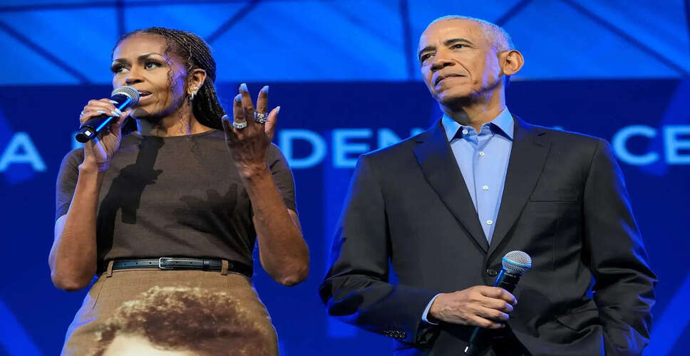 Barack and Michelle Obama Address Political Climate at Presidential Center Opening