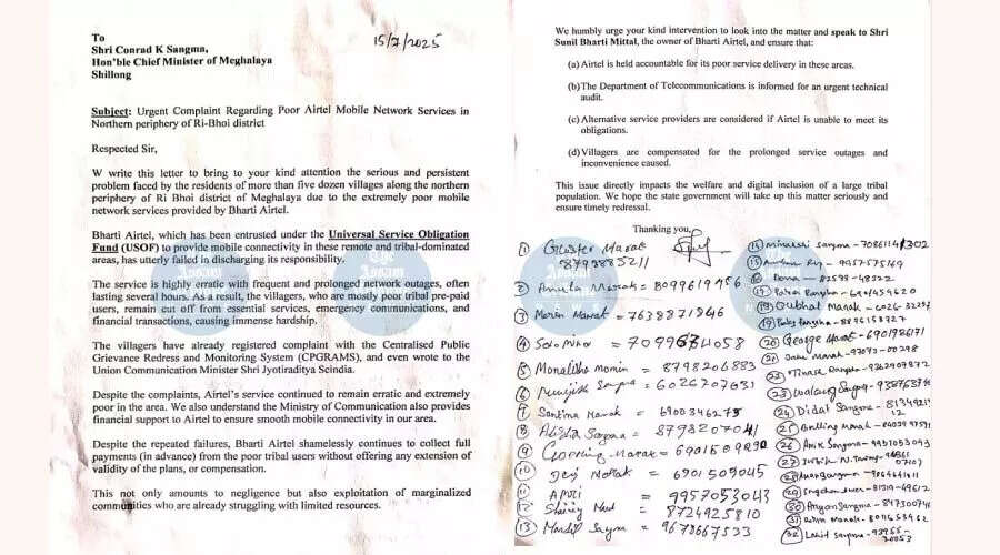 Meghalaya Residents Demand Action Against Airtel for Network Failures
