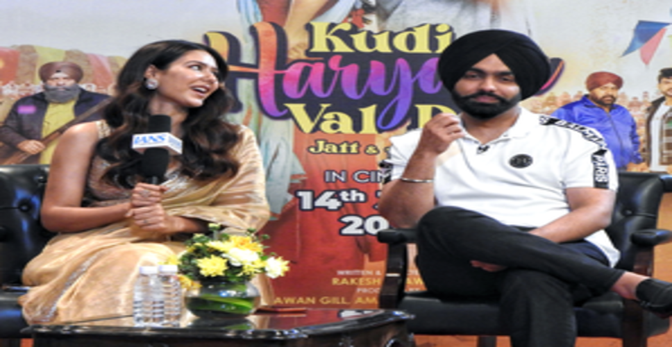 Sonam Bajwa hopes Ammy Virk and she can 'create something like SRK-Kajol'