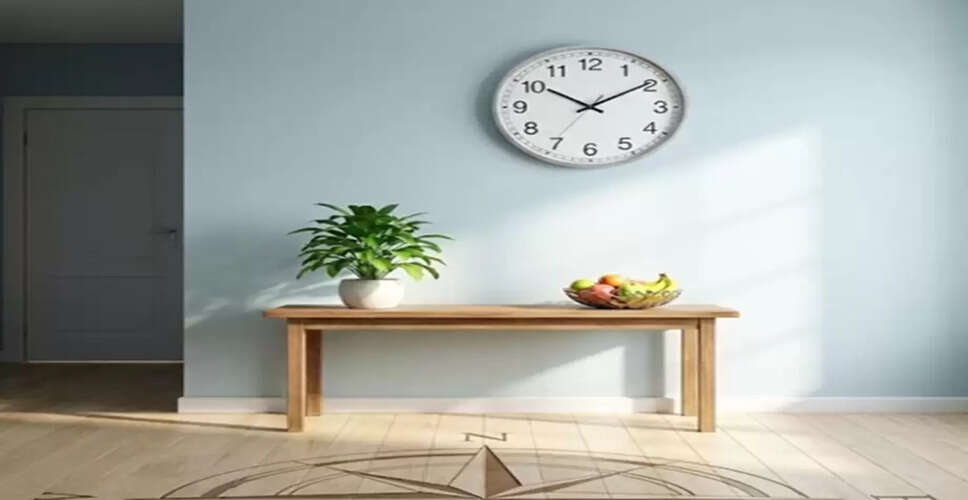 Vastu Shastra Guidelines for Wall Clock Placement in Your Home