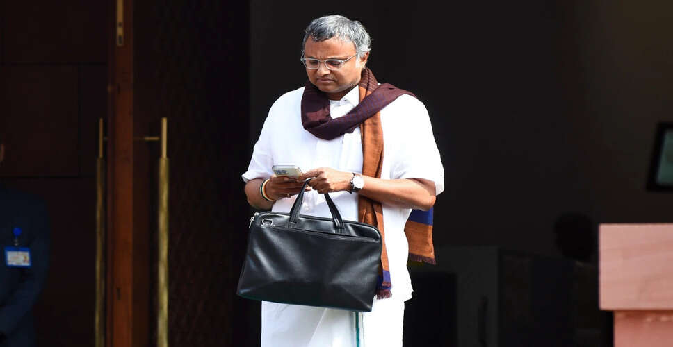 Karti Chidambaram Discusses Political Alliances Ahead of Tamil Nadu Elections