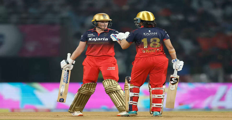 RCB Dominates UP Warriorz with Stellar Performance in WPL Match