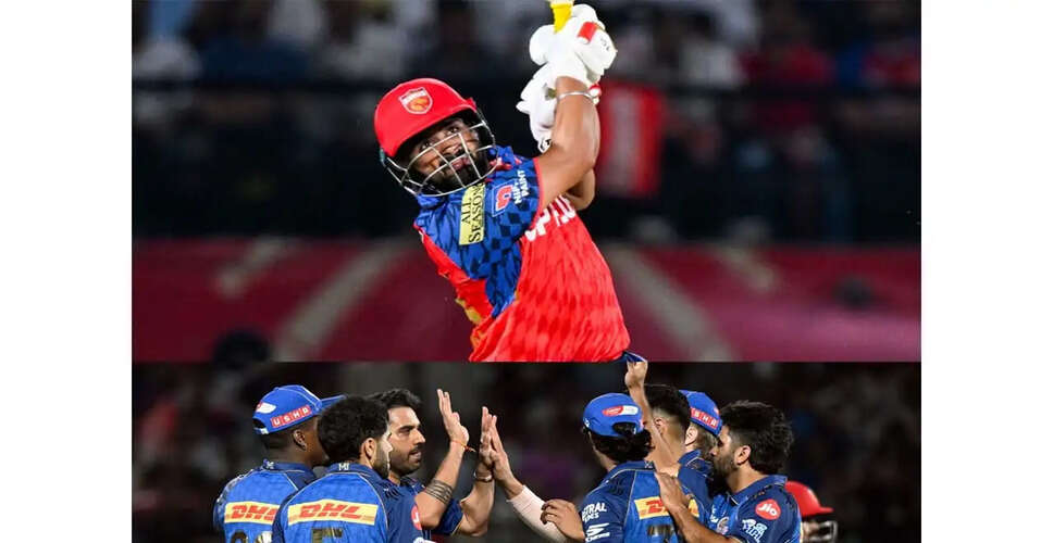 Punjab Kings Set Competitive Target Against Mumbai Indians in IPL 2026