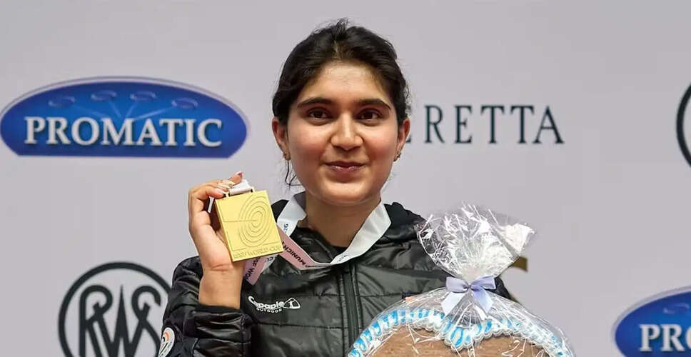 Esha Singh Sets New World Record in Women's 25m Pistol at ISSF World Cup