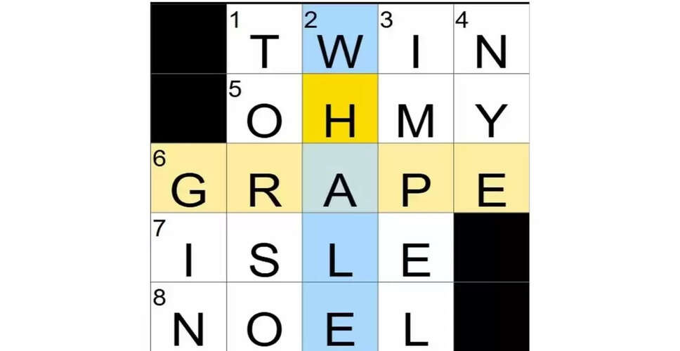 NYT Mini Crossword Solutions and Clues for May 21, 2025