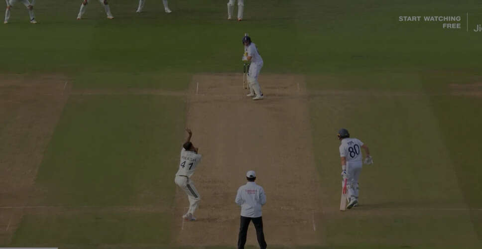 MCC Confirms Legality of Akash Deep's Delivery in Test Match Against England