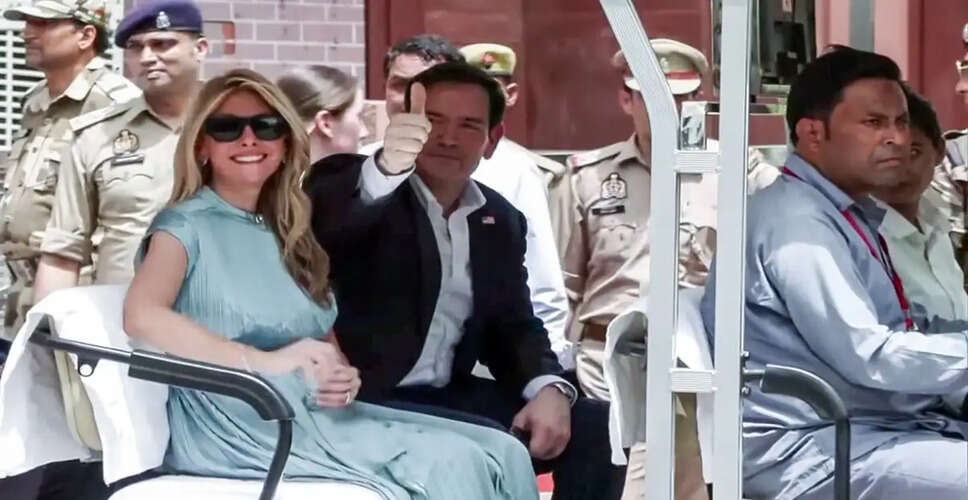 U.S. Secretary of State Marco Rubio Visits the Taj Mahal
