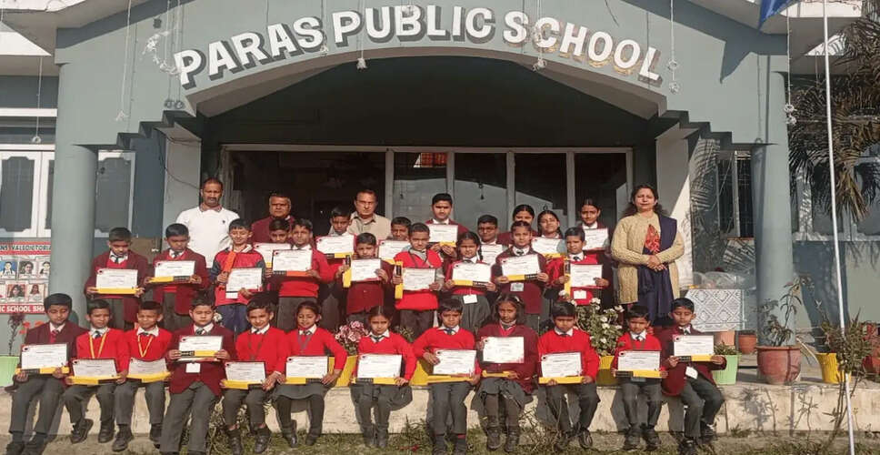 Paras Public School Students Excel at District Karate Championship