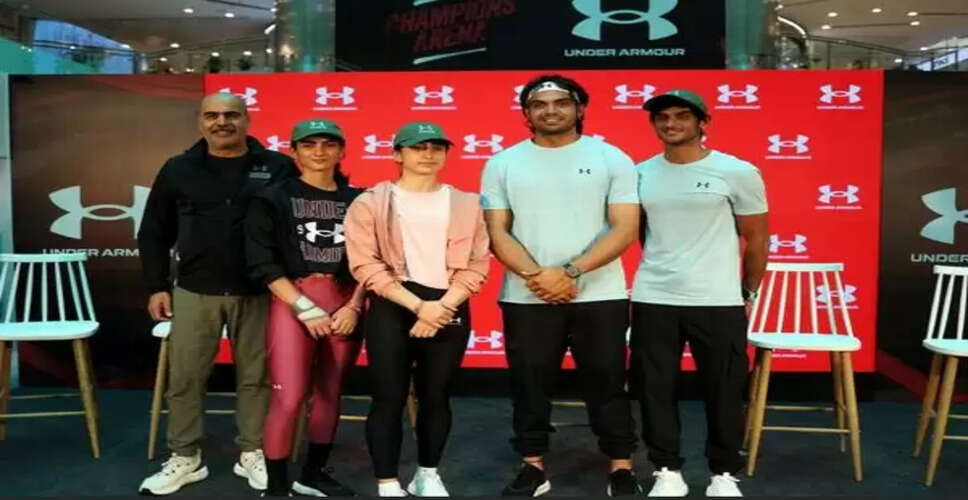 Neeraj Chopra Celebrates Young Athletes' Achievements at Under Armour Event