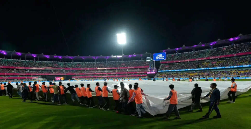 IPL 2026: Rajasthan Royals vs Royal Challengers Bengaluru Match Delayed by Rain