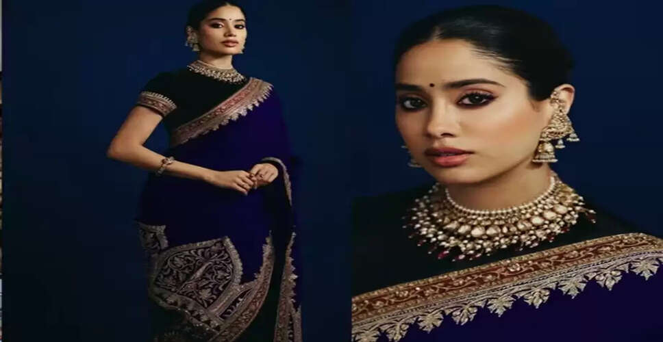 Janhvi Kapoor Channels Sridevi's Iconic Saree Style