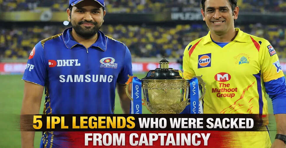 IPL Legends Who Lost Their Captaincy: Dhoni, Rohit, and More