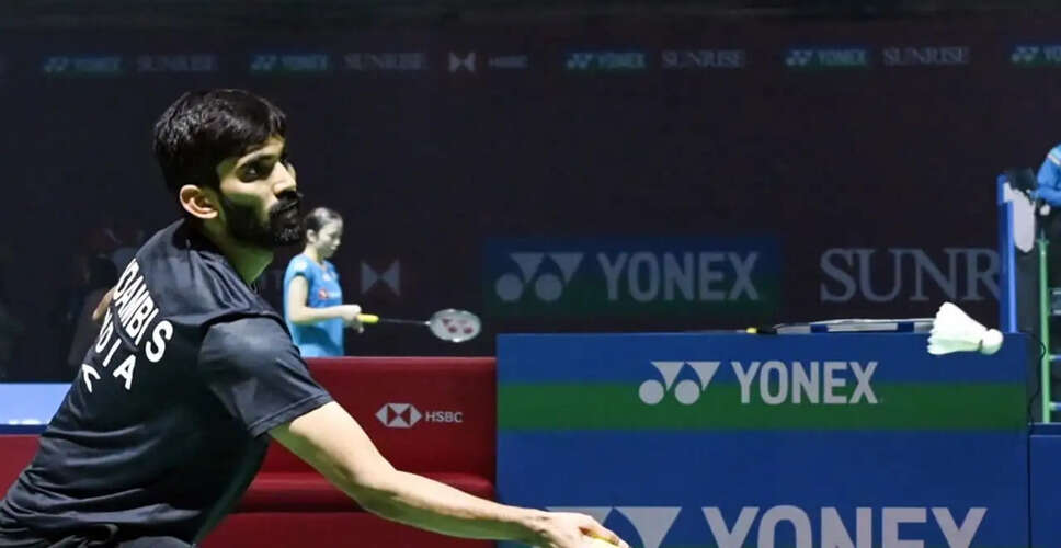 Kidambi Srikanth Exits Orleans Masters Early as Indian Shuttlers Shine