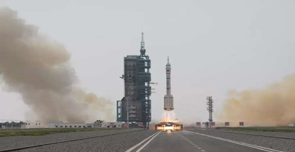China launches spaceship with 3 astronauts to its space station