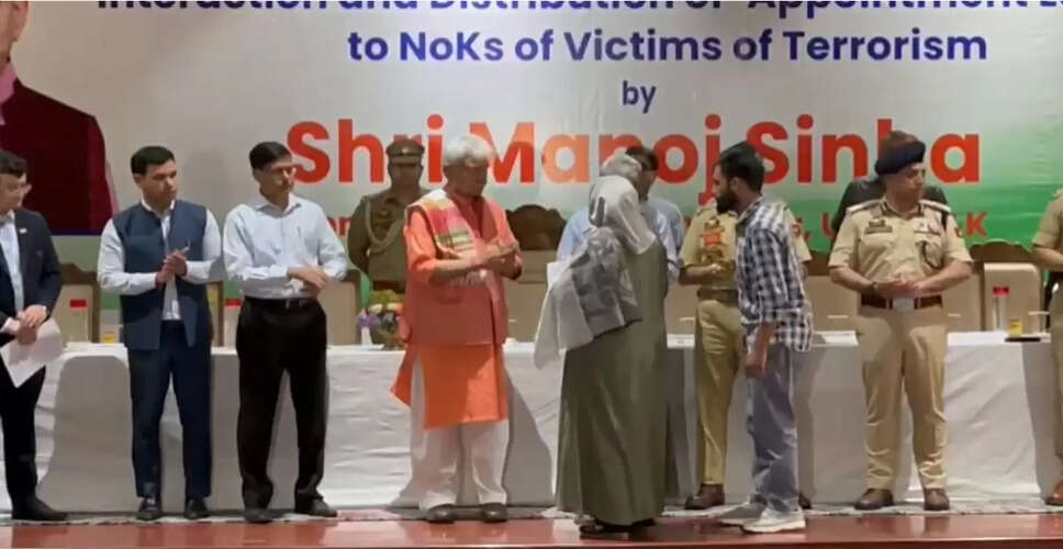 Jammu and Kashmir's LG Launches Initiative for Terror Victim Families