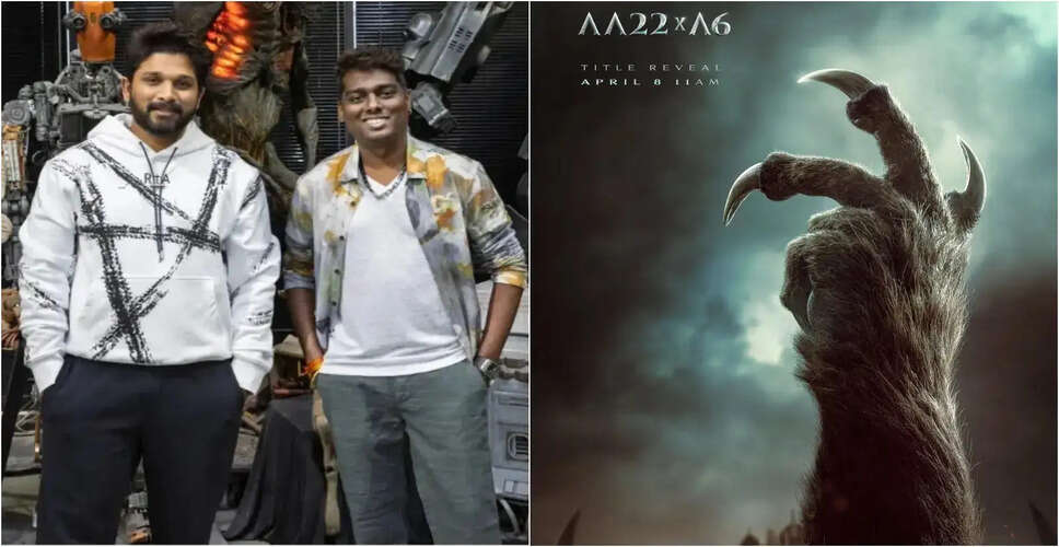 Allu Arjun's Upcoming Sci-Fi Film AA22 x A6: Teaser and Title Reveal Details
