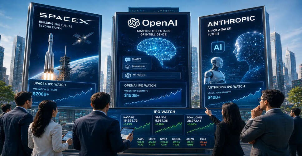 Upcoming IPOs: SpaceX, OpenAI, and Anthropic Set to Transform Tech Investment Landscape