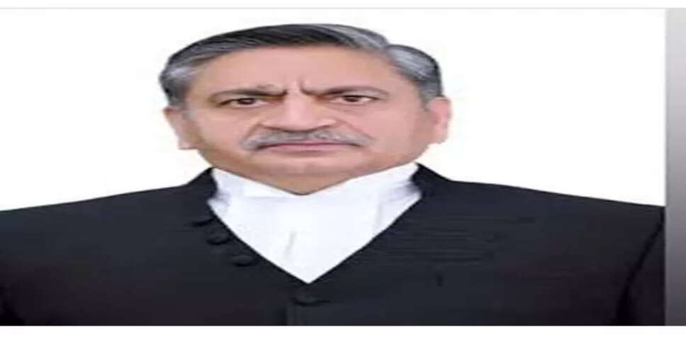 Justice Sanjeev Kumar Appointed Acting Chief Justice of Jammu and Kashmir High Court