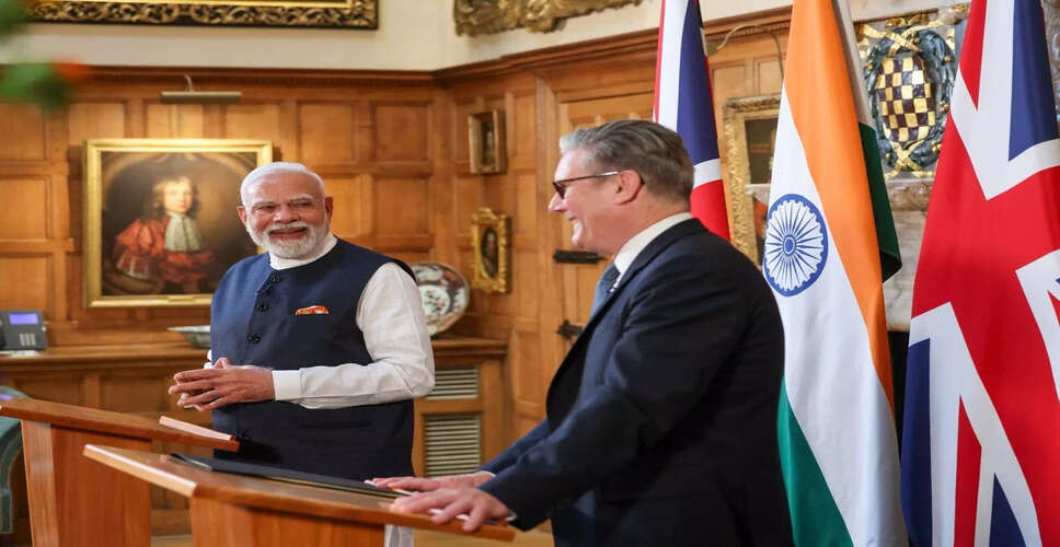 Historic Free Trade Agreement Signed Between UK and India
