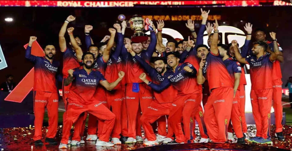 RCB Claims First IPL Trophy After 17 Years, Surpassing CSK in Valuation