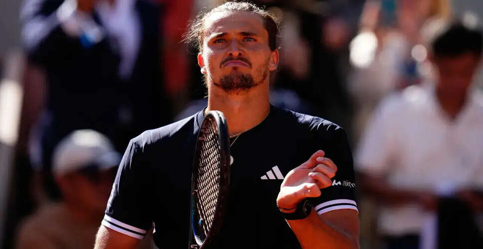 Alexander Zverev Faces Backlash Over Controversial Comments After Roland Garros Win