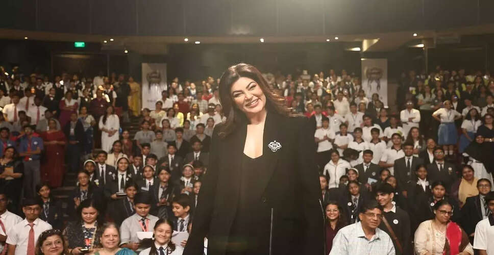 Sushmita Sen Inspires Youth at I.I.M.U.N. Event