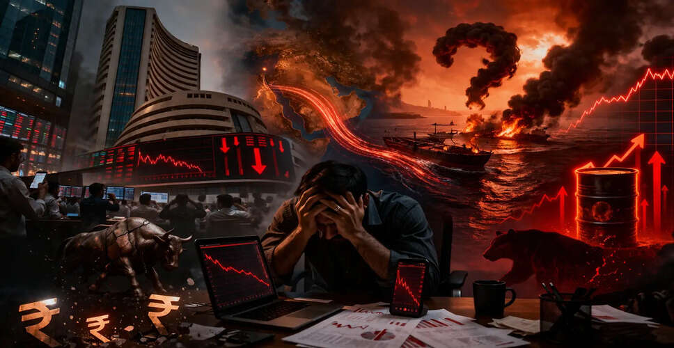 Indian Stock Market Faces Major Decline Amid Global Tensions