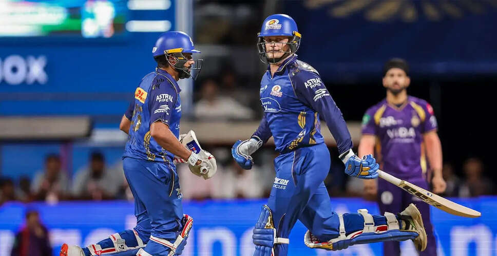 Mumbai Indians Triumph Over Kolkata Knight Riders in IPL 2026 Opener