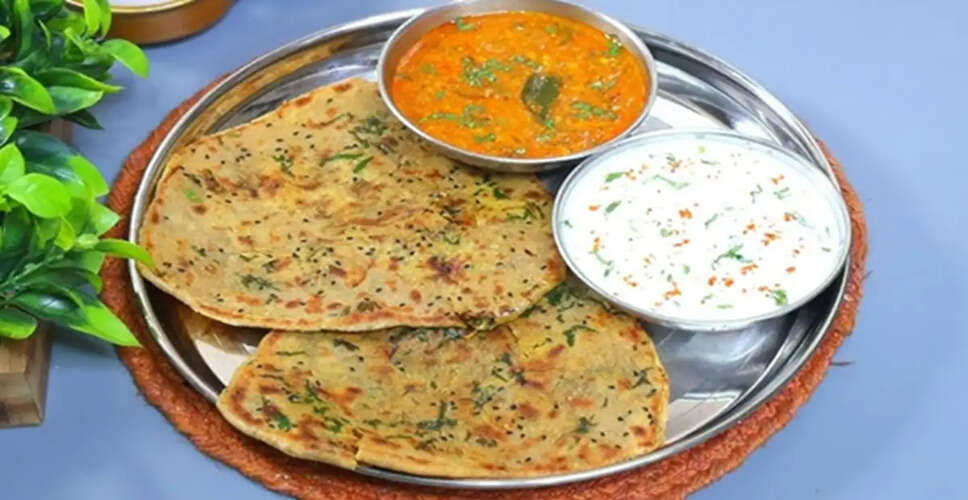 Delicious Rajasthani Onion-Besan Paratha Recipe for Breakfast