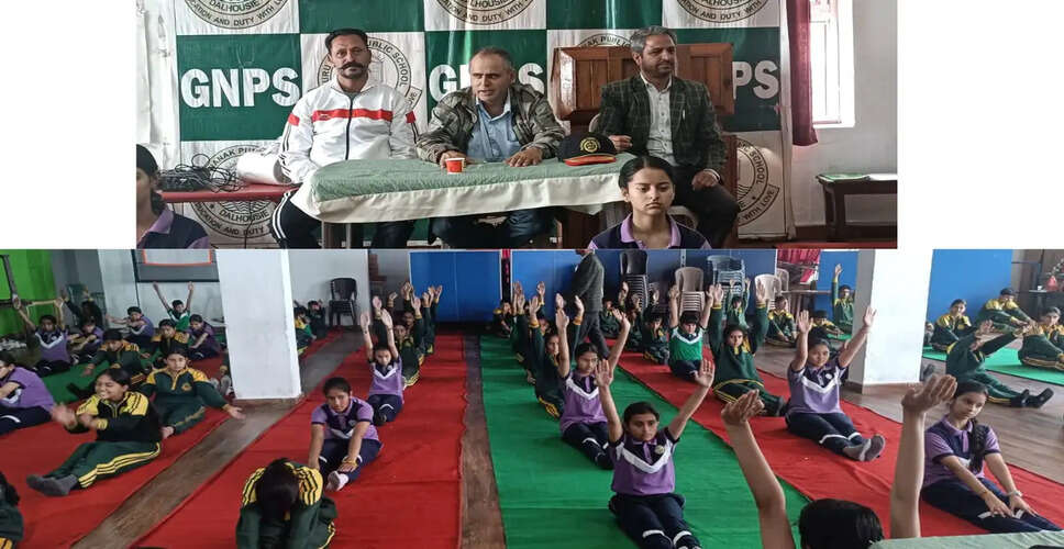 Celebrating International Yoga Day at Guru Nanak Public School, Dalhousie