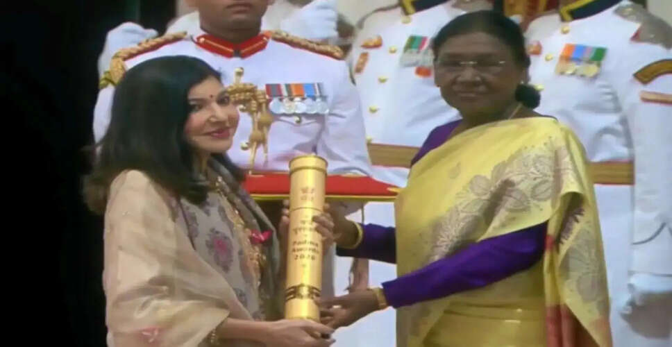 Alka Yagnik Honored with Padma Bhushan at 2026 Ceremony