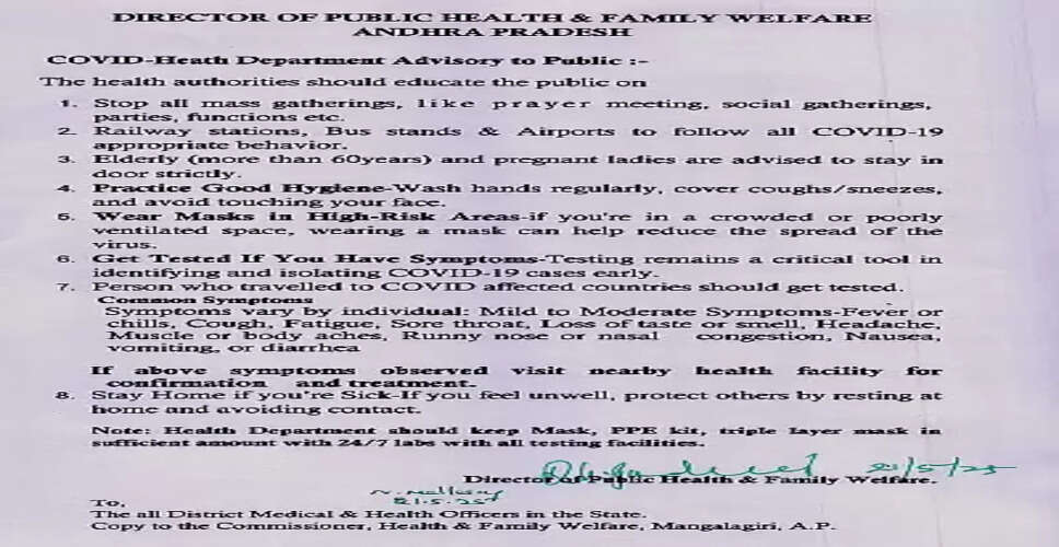 Andhra Pradesh Issues Red Alert Amid Rising COVID-19 Cases