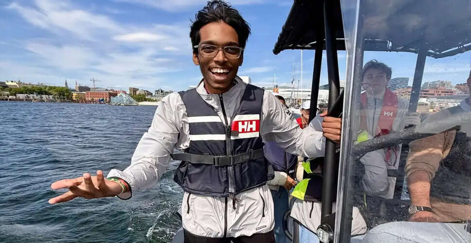 R Praggnanandhaa Celebrates Victory Over Magnus Carlsen in Norway Chess