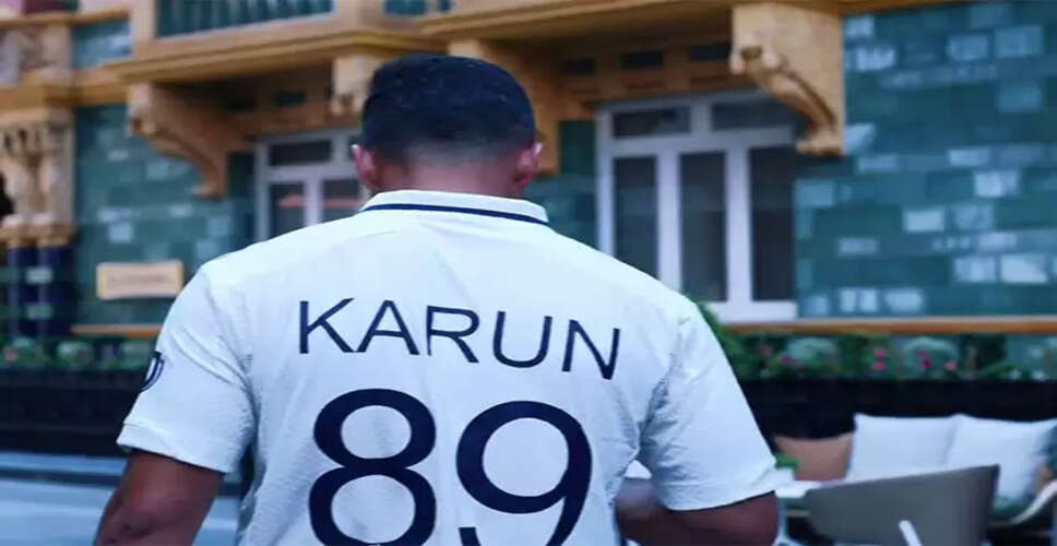 Karun Nair Reflects on His Journey Back to the Indian Test Team