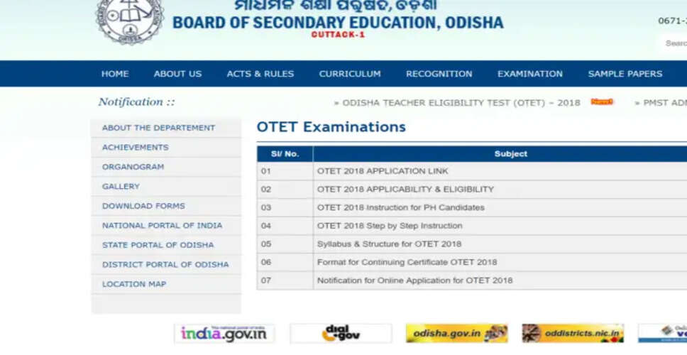 Exciting News: Odisha Teacher Eligibility Test (OTET) 2026 Announced!