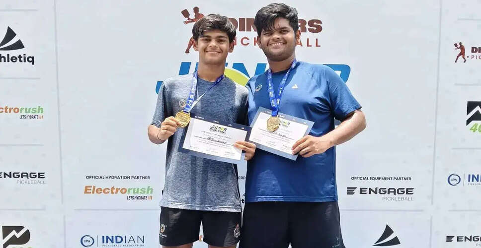 Arjun Singh Dominates at India's Inaugural Junior Pickleball Championship