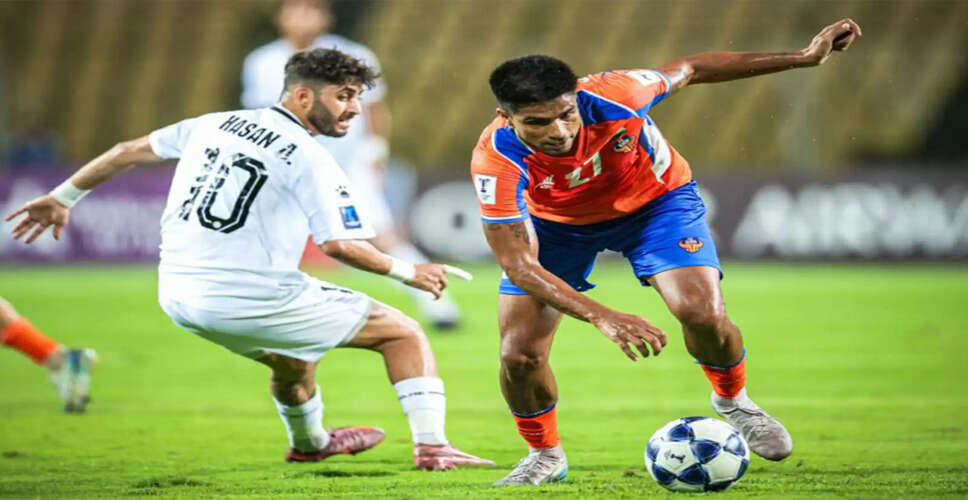 FC Goa Faces Setback Against Al Zawraa SC in AFC Champions League Match