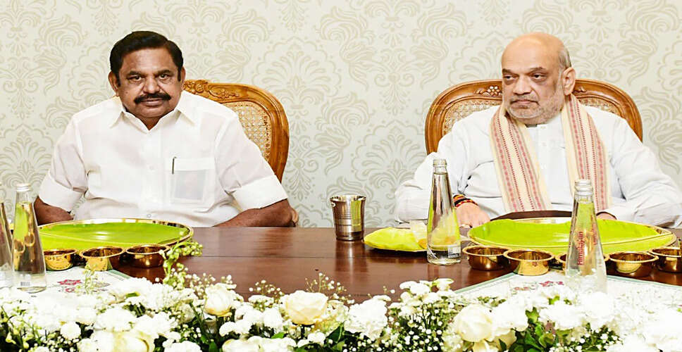 AIADMK Leader Discusses Political Landscape with Amit Shah Ahead of Tamil Nadu Elections
