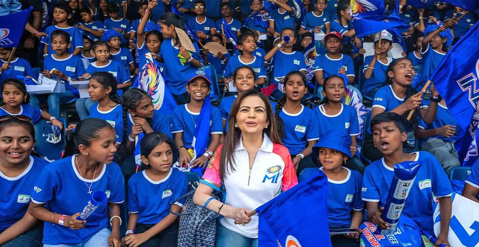Nita Ambani Inspires Mumbai Indians to Spread Joy at ESA Match Day