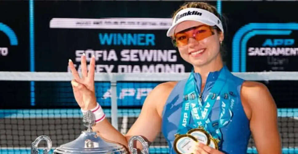 Sofia Sewing Shines at Sacramento Open with Triple Crown Victory