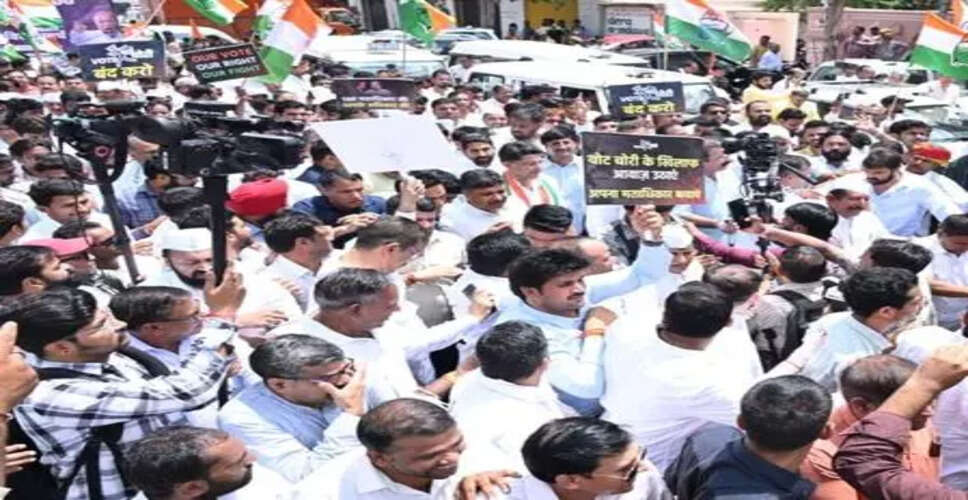 Rajasthan Congress Launches 'Vote Chor - Gaddi Chhod' March Amid Allegations of Electoral Fraud