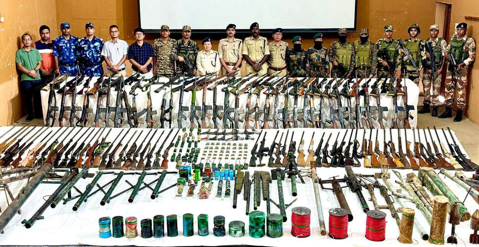 Major Arms Recovery in Manipur: Over 200 Weapons Seized